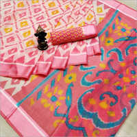 सभी रंगों में उपलब्ध एथनिक वियर कॉटन साड़ी