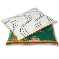 Single Saree Cover - Laminated Imported Material, 17x14 Inch, Beige | Heavy Pvc, Stylish Design For Gifting & Regular Use