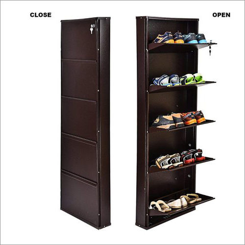 Brown 5 Shelf Wall Mounted Shoe Rack At Price 3900 Inr Piece In Ghaziabad Id C5900229