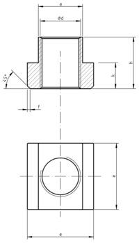 DIN 508 Nuts for T-slots