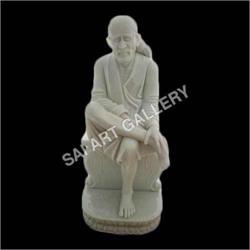 White Marble Sai Statue