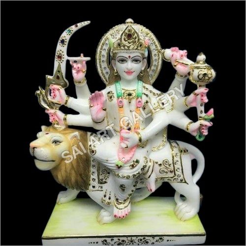 Marble Durga Mata Statue