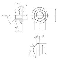 DIN6923 Hexagon nuts with flange