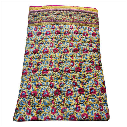 Cotton Handmade Quiti - 100% Cotton, Printed Design | Ideal for Home and Hotel Decor