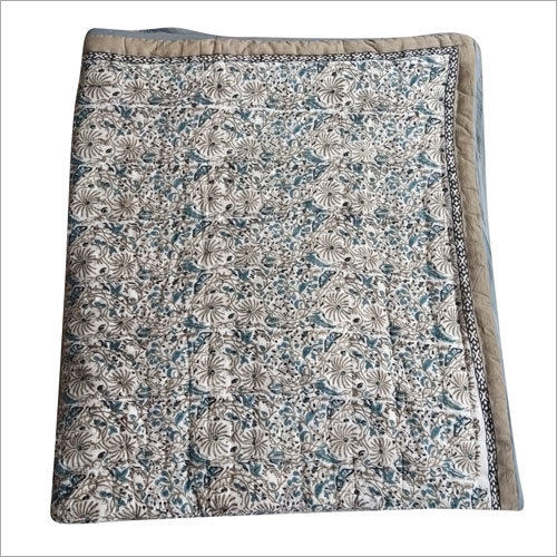 Cotton Handmade Printed Quilt - 100% Cotton, Luxurious Softness and Skin-Friendly Texture | Tear Resistant, Ideal for Home and Hotel Use