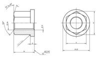 DIN 6331 Hexagon nuts with collar