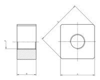 DIN 798 Special Foundation Square Nut