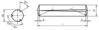 DIN 1471 Grooved Pins  Full Length Taper grooved