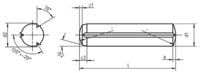 DIN 1473 Cylindrical grooved pin