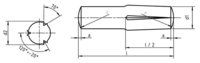 DIN1474 Grooved pins full length parallel