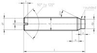 DIN 417 Slotted set screws and pin