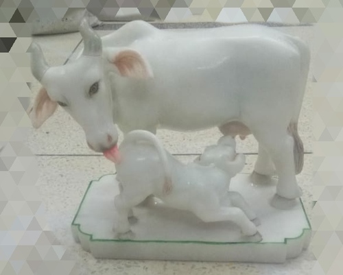 COW WITH CALF STATUE