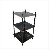 3 Shelf Wooden Side Table