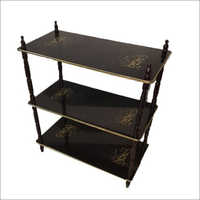 3 Shelf Wooden Rack Table