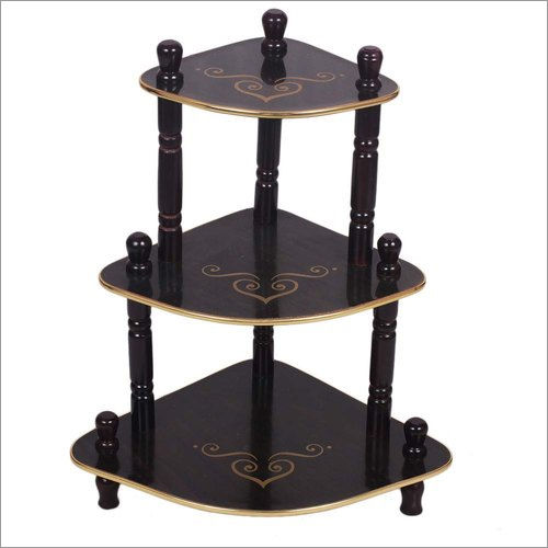 3 Tier Wooden Corner Shelf