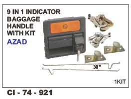 9 In 1 Indicator Baggage Handle W/kit Azad Universal Vehicle Type: 4 Wheeler