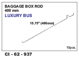 Baggage Box Rod 400 mm Luxury Bus Universal LH/RH