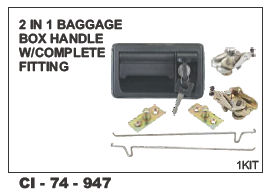 2 in 1 Baggage Box handle w/complete Fitting Universal