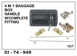 4 in 1 Baggage Box Handle w/complete Fitting