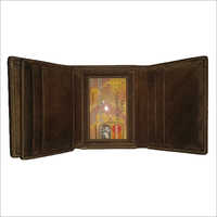 Mens Trifold Leather Wallet