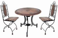 wrought iron table set