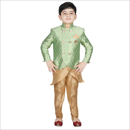 Boys Party Wear Indo Western Attire - Full Sleeves Modern Style for Winter | Multi-Sized (XS S M L)