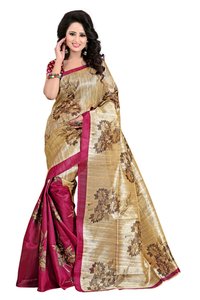 new bhagalpuri jamkhudi magenta saree