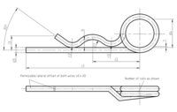 DIN11024 D Spring cotter for bolts