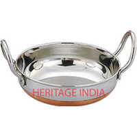 Copper Bottom Stainless Steel Kadai