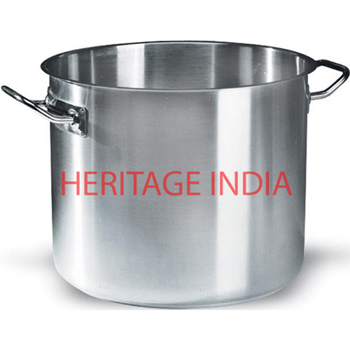 Polished Stainless Steel Stock Pot