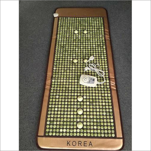 Korean Thermal Therapy Natural Jade Stone Heating Care Mattress (Multicolour)