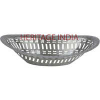 Stainless Steel Oval Bread Basket