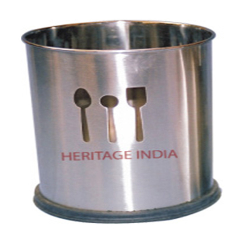 Stainless Steel Cutlery Holder By HERITAGE INDIA