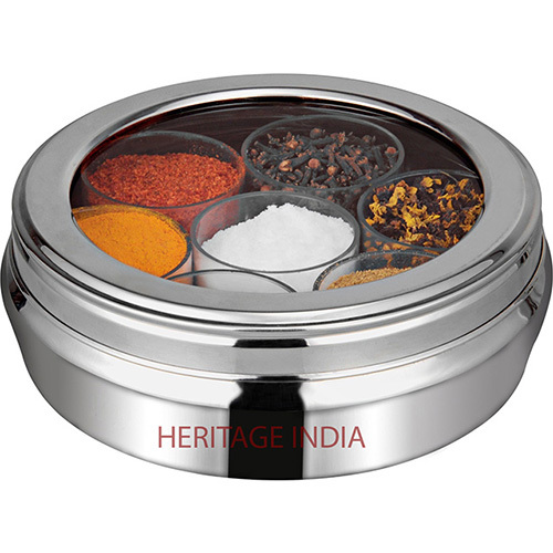 Stainless Steel Spice Box By HERITAGE INDIA