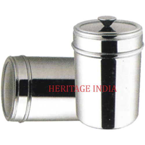 Stainless Steel Canister With Knob