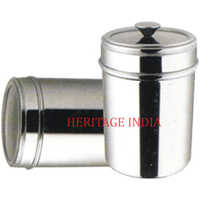 Stainless Steel Canister With Knob