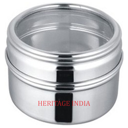 Polished Stainless Steel Cake Storage Tin