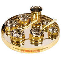 Brass Thali Set