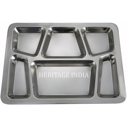 Polished 6 Compartment Serving Tray