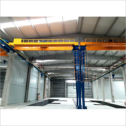 Double Girder Semi Gantry Crane Application: Material Handling