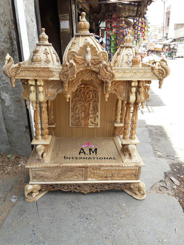 teak wood designer temple