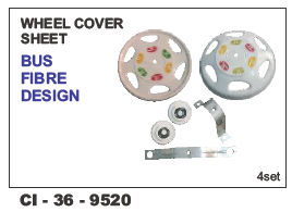 Wheel Cover Sheet Bus Fibre Design Universal