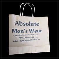 Disposable White Paper Bag