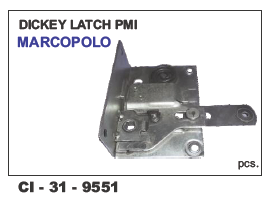 Dicky Latch Marcopolo Universal LH/RH - Robust Design for 4 Wheeler Vehicles | Warranty Included for Peace of Mind
