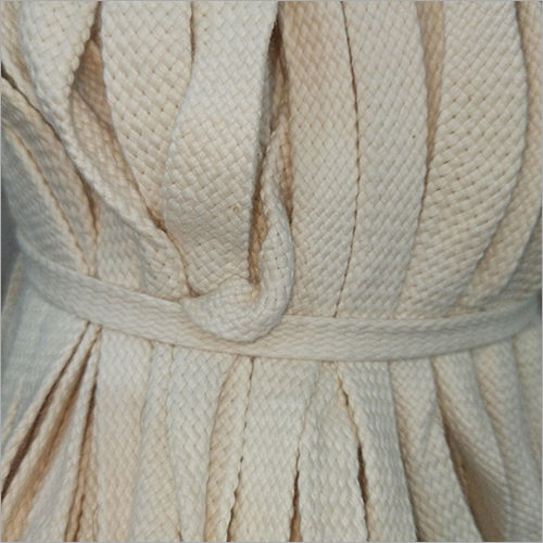 White Flat Knitted Rope