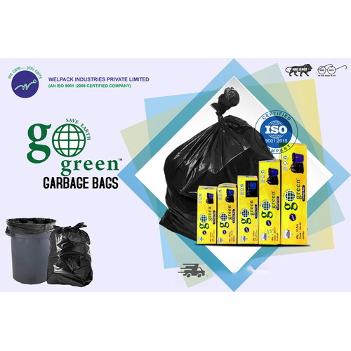 Large Garbage Bags - Color: Black