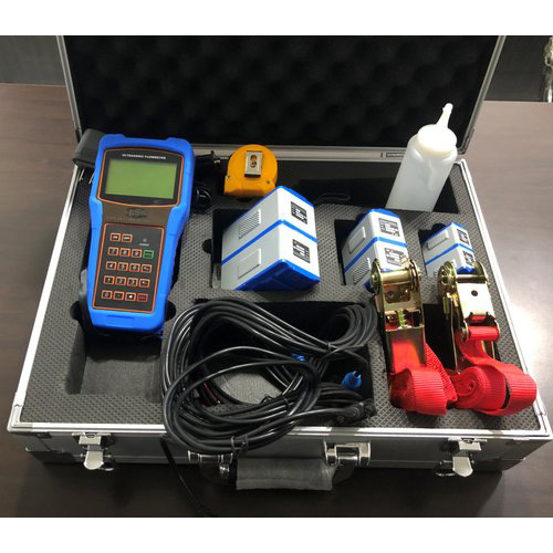 Clamp on Ultrasonic Portable Flow Meter ( Hand Held Battery Operated)