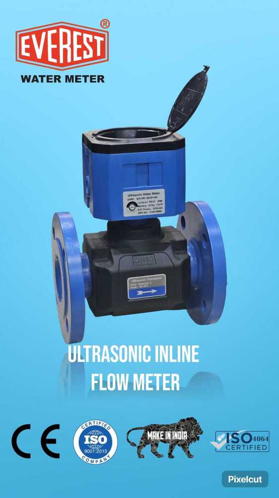 Everest Ultrasonic Water Meter - Color: Blue And White