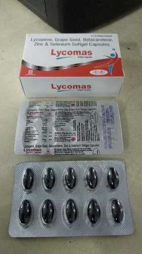 Lycopene, Betacarotidine Zinc & Sulphate Salenium Softgel Capsules Normal
