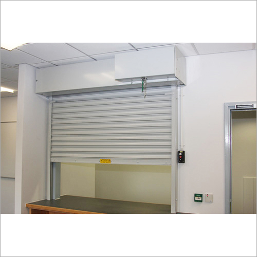 MS Manual Rolling Shutter - Mild Steel, Vertical Opening, Interior Insulation | Durable Design with 1 Year Warranty, Manual Operation